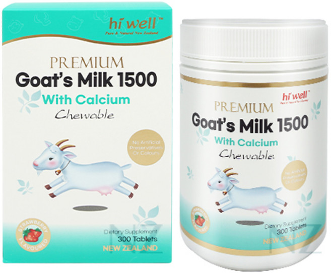 뉴질랜드 하이웰 초유단백 산양유 1500 300츄어블정 - 주문 후 10일이내 수령(공휴일제외), 1개, 3개, 300정