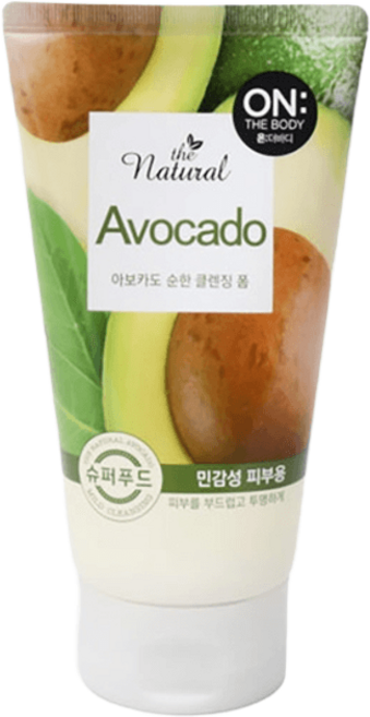 온더바디 더 내추럴 아보카도 순한 클렌징 폼, 120g, 1개