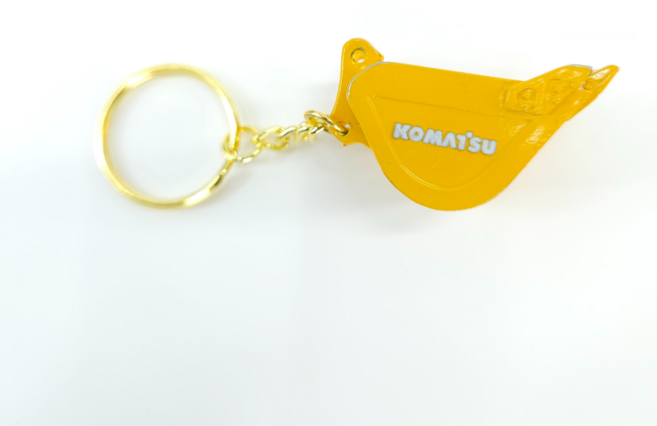 키링 열쇠고리 중장비 굴삭기 열쇠링 금속키링 자동차키링 장비키링 굴삭기키링, KOMATSU 코마츠, 1개