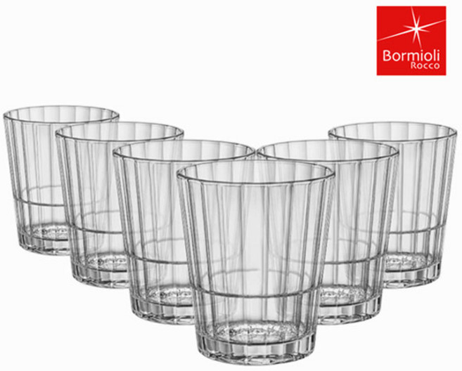보르미올리 옥스포드락 바(312ml)-6P세트 언더 칵테일 위스키잔 강화유리 예쁜컵 물컵
