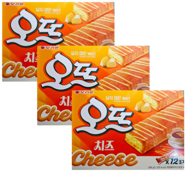 오리온 오뜨 치즈 288g 3개