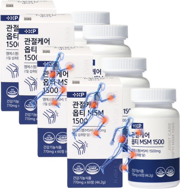 김연자 관절보궁 정품 호관원 프리미엄골드 알약 효과 옵티MSM 식이유황 무릎관절영양제, 1박스, 60정