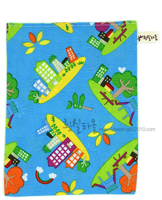 황실타올 특허받은 인견 때타올, 마을놀이터파랑, 1개, 1개입