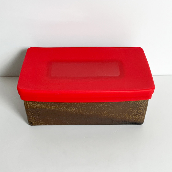 당아리 냉장고 정리 사각 옹기 항아리 김치통 반찬통 김장 선물세트, 중형, 1개, 1.5L