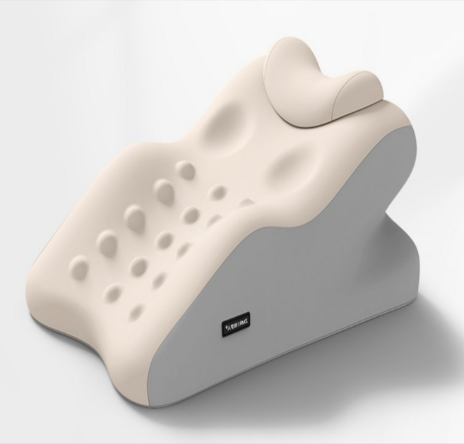 플렉스필로우 목허리 편한 메모리폼 쿠션 소파 침대 등받이, 베이지