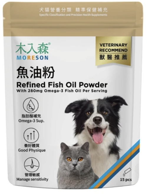 木入森 魚油粉 獸醫推薦, 15個, 歐米伽 3, 1份