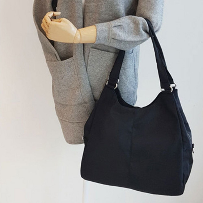 숄더백 캐주얼백 수납가방 뒷지퍼 크로스 스트랩 여성 shn+9790tP