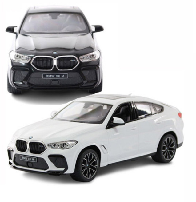 라스타 1:14 BMW X6 M RC카 무선자동차, 화이트, 1개
