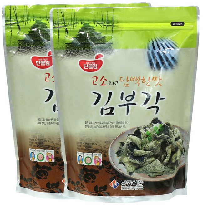 남광식품 고소하고 바삭한 김부각 200g 맥주안주 빠삭이, 2개