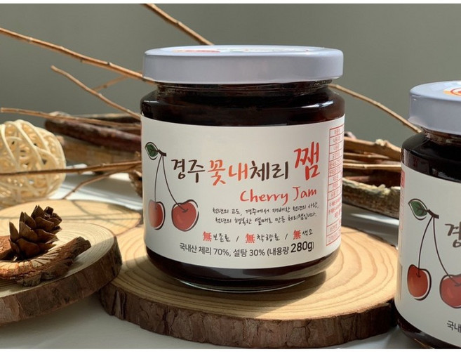 꽃내체리팜 국내산 경주꽃내체리잼 (280g*2개), 2개, 280g