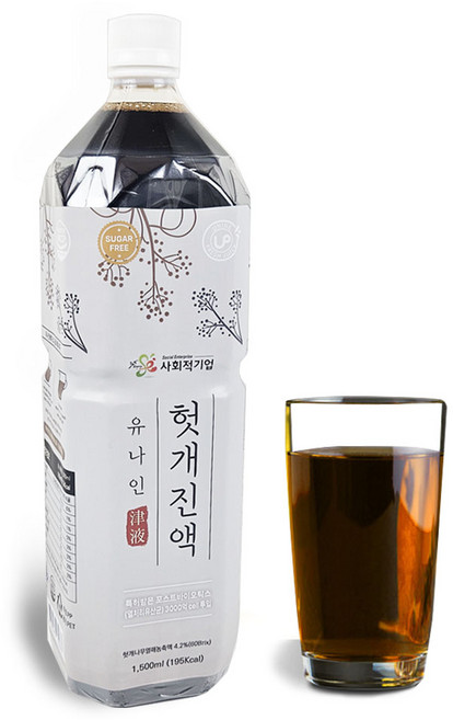 유나인베이스 헛개진액 1.5L, 4개