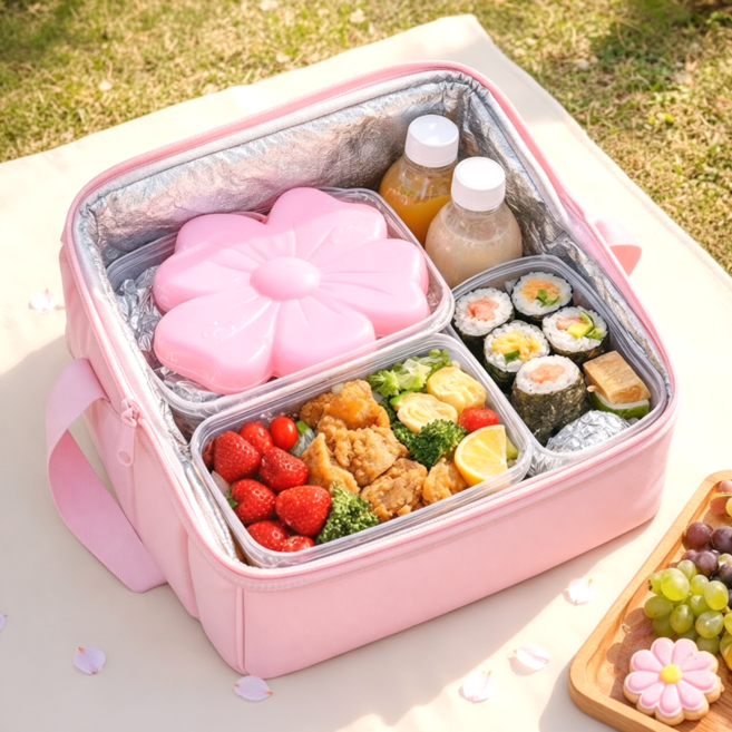 플라잉타이거 코펜하겐 벚꽃 보냉 아이스 팩 도시락 캠핑 여름 산책 유로커머스, 1개, 1개입