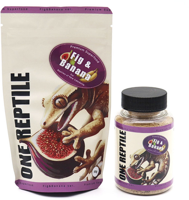 원렙타일 무화과 & 바나나 슈퍼푸드 크레스티드 게코 사료, 1개, 50g