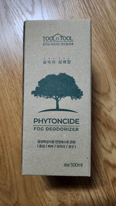 툴앤툴 피톤치드액 연무액 500ml 화장실냄새제거 담배냄새 신발장냄새 탈취 새집증후군제거 케어로 전용, 01. 피톤치드 500ml(기기미포함)