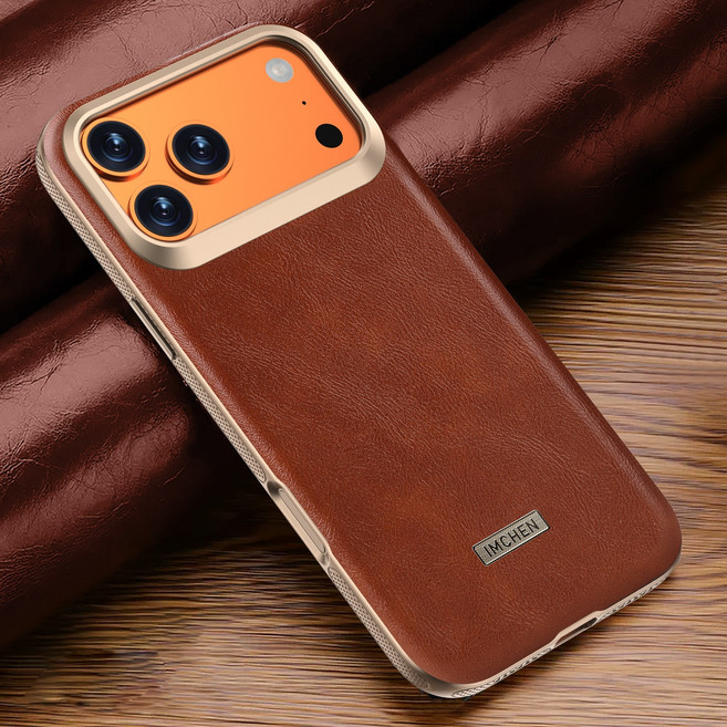 비즈니스 프리미엄 아이폰 맥세이프 정품 가죽질 낙하 방지 휴대폰 케이스