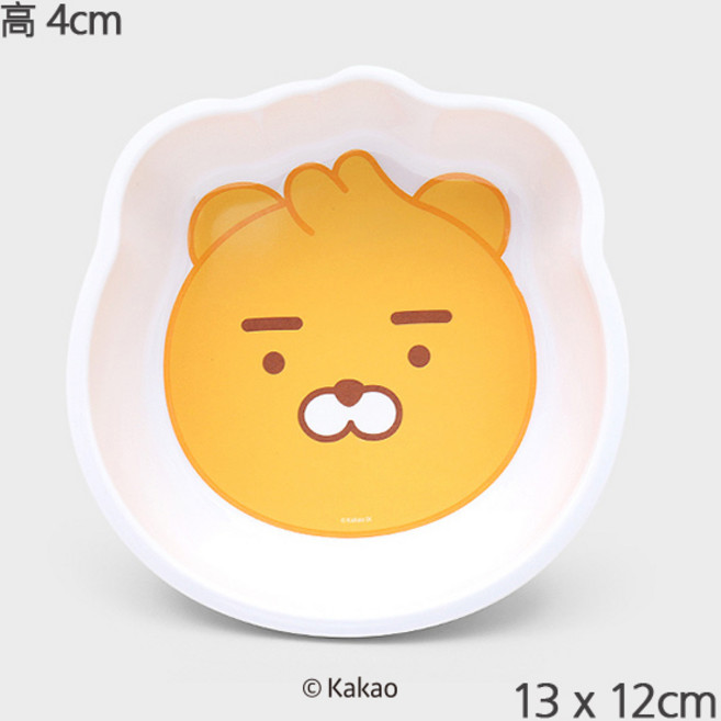 Daiso 韓國大創 Kakao Friends 屁桃 可愛造型 多功能收納 浴室用品, 1個, 美耐皿小碗 萊恩, 粉紅色