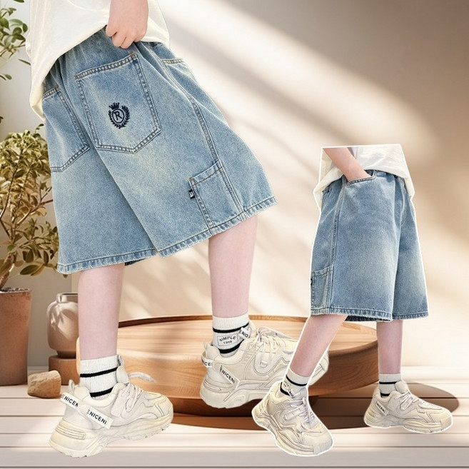 밀크봉봉 월드소년 남아초등생 스판 청반바지2