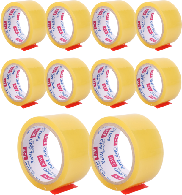 에이스 박스테이프 48mm x 40m, 10개, 투명