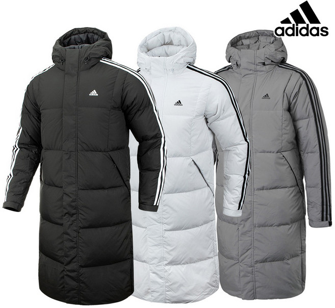 아디다스 3S 롱다운 패딩 IT8713 화이트_쿠