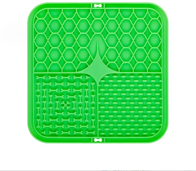 반려동물 핥는 접시 슬로우 푸드 패드 실리콘 식기 그릇 흡착판 강아지, 01 1pcs