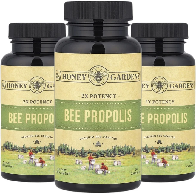 잰드 프로폴리스 Propolis 2배 효능 캡슐 60정캡슐 1정당 400mg 2+1, 3개, 60정 - 쿠팡