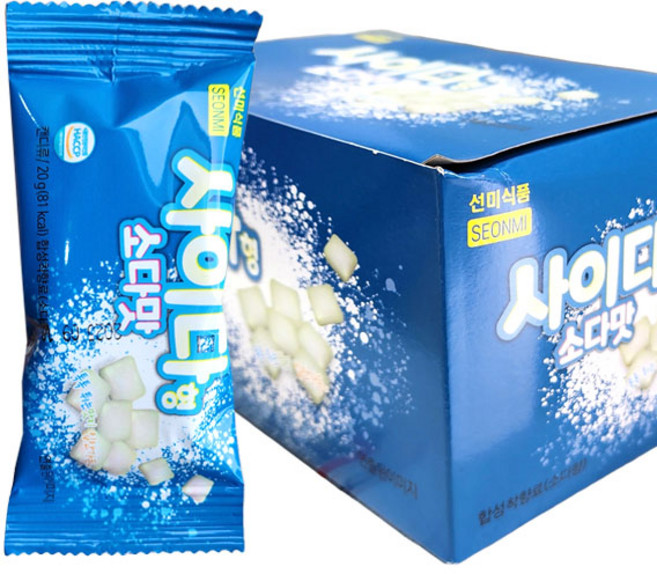 (무)선미 사이다형소다맛캔디20g, 20g, 10개