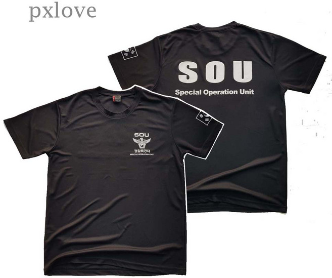 경찰특공대SOU 로카 티셔츠 군인 쿨기능성 로카 조깅 헬스(00475)