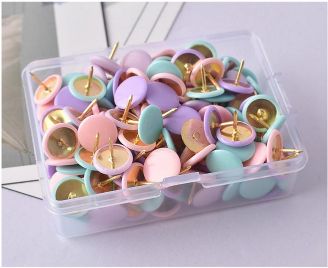 다용도 마카롱 압정 100개, 1통