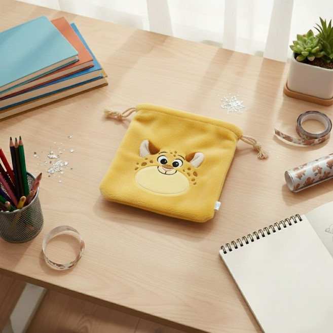 디즈니 주토피아2 굿즈 귀여운 입체 봉제 조리개파우치 소품주머니