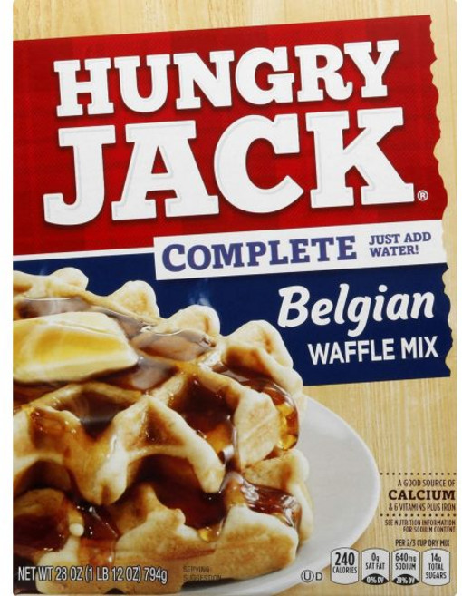 팬케이크 와플 가루 믹스 헝그리 잭 벨기에 완성 28온스(6팩), 794g