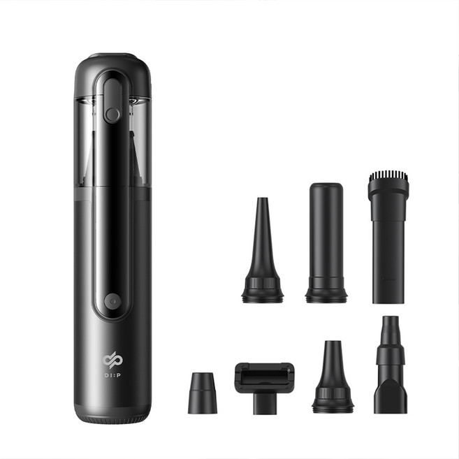 디프 그린라이트 차량용 강력 무선 핸디 청소기, 블랙, .