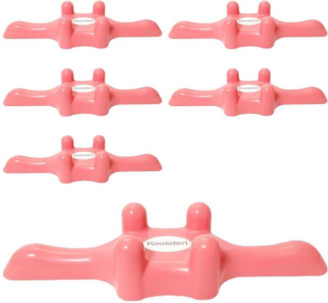 꾹도리 스트레칭바, 핑크, 6개