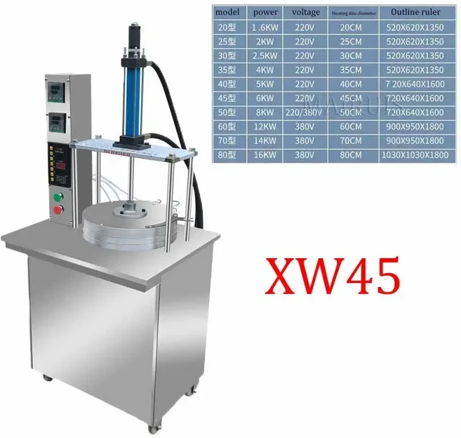 35Cm 유압 자동 팬케이크 기계 크레페 제조기 가열 반죽 프레스 파이 Roti 아랍어 빵 케이크 만드는 기계, 01 영국
