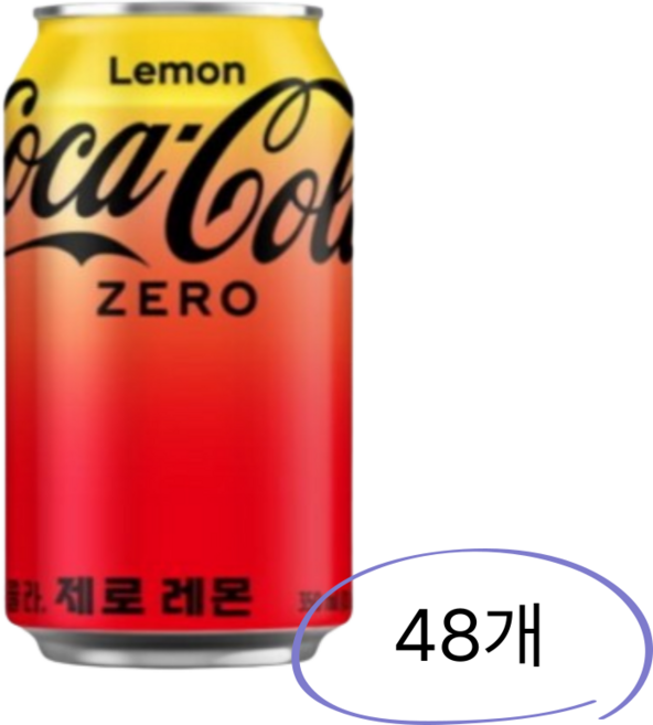 코카콜라 제로 레몬 350ml