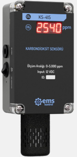 CO2 감지기 KS-415 휴대용 충전식 무선 이산화탄소 커피볶음실 버섯농장 식물재배 조리실 연구소 공기질 측정기, 1개