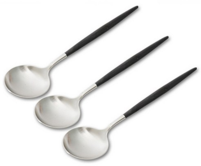 큐티폴 고아 디너 스푼, 블랙, 3개