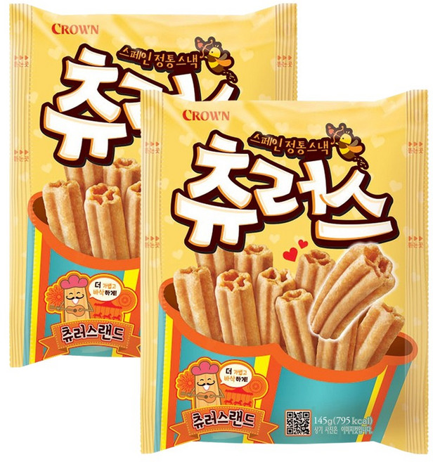 크라운 츄러스, 145g, 2개