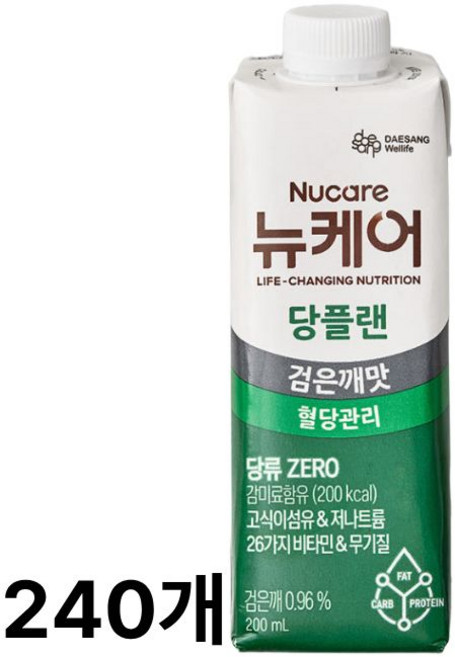 뉴케어 당플랜 검은깨맛, 200ml, 240개