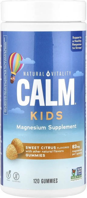 네츄럴바이탈리티 캄 구미젤리 스윗 시트러스 120개, 2개, 120정 - 쿠팡