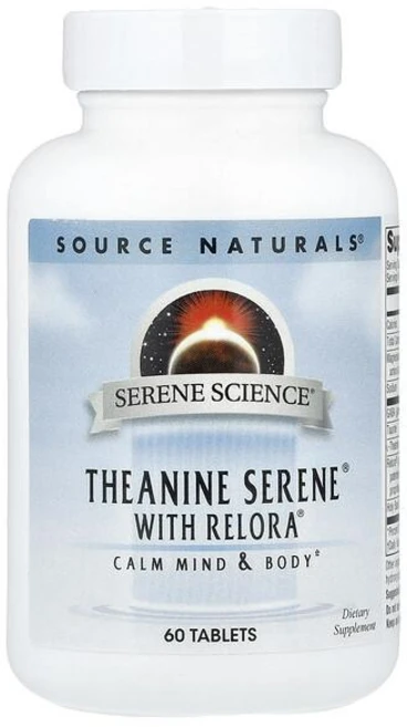 Source Naturals Serene Science Theanine Serene With Relora Tablets 소스 네추럴스 테아닌 타블렛, 2개, 60정 - 쿠팡