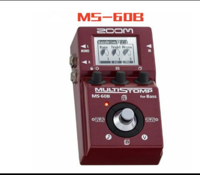 멀티이펙터 ZOOM MS50G MS60B MS70CDR 코러스 딜레이 리버브 기타 이펙트 페달 베이스 통합 스톰박스