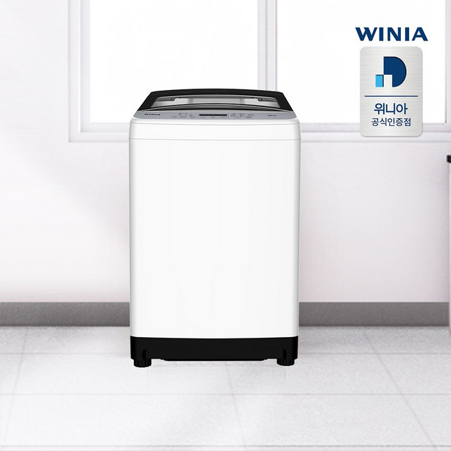 위니아 12kg 저소음 세탁기 통돌이 원룸 사무실 스타드럼 화이트 EWF12WG1W(A)