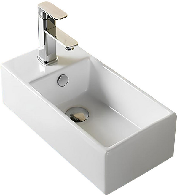 씨트리 미니 탑볼 세면대 ST-L9071 + 화이트 왕폽업, 1개