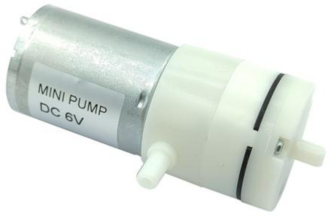 3.7V 6V 12V 소형 미니 370 모터 다이어프램 공기 펌프 진공 펌프 음압 흡입 유축기 인플레이터 수족관 DIY, DC 6V, 1개