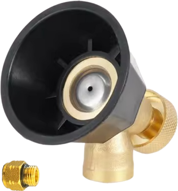 웨이모션 다용도 흑선풍 고압 조절 노즐 안개 분사 범용 농업용 노즐, 노즐+니플, 1세트