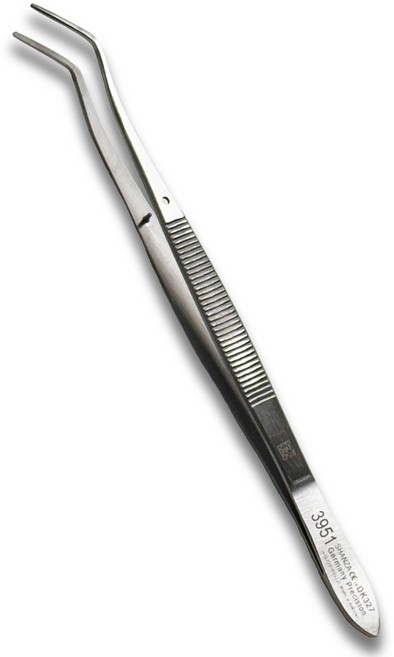 아미코 스텐 의료용 치과 핀셋 곡선형 16cm, 1개, 아미코 핀셋 16cm