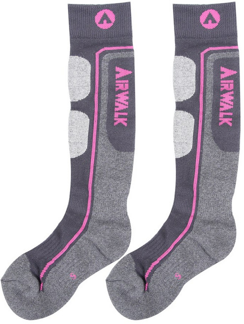 cozysocks 남자 여자 아동 스노우보드 스키양말 2켤레 세트, 핑크, 2개