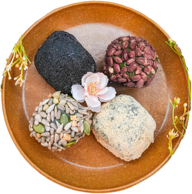 제주 할망 오메기떡 (흑임자+콩고물) 개별포장 30/50/80개 제주도직송, 30개, 60g