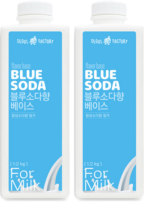 서울팩토리 블루소다향 베이스, 1.2kg, 2개