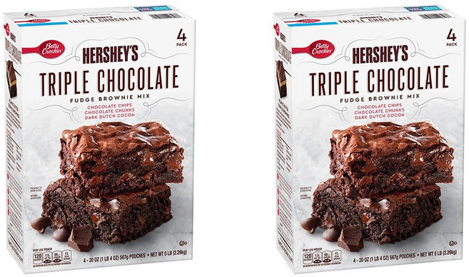 베티 허쉬 초콜릿 브라우니 믹스 4개입, 566g, 2개